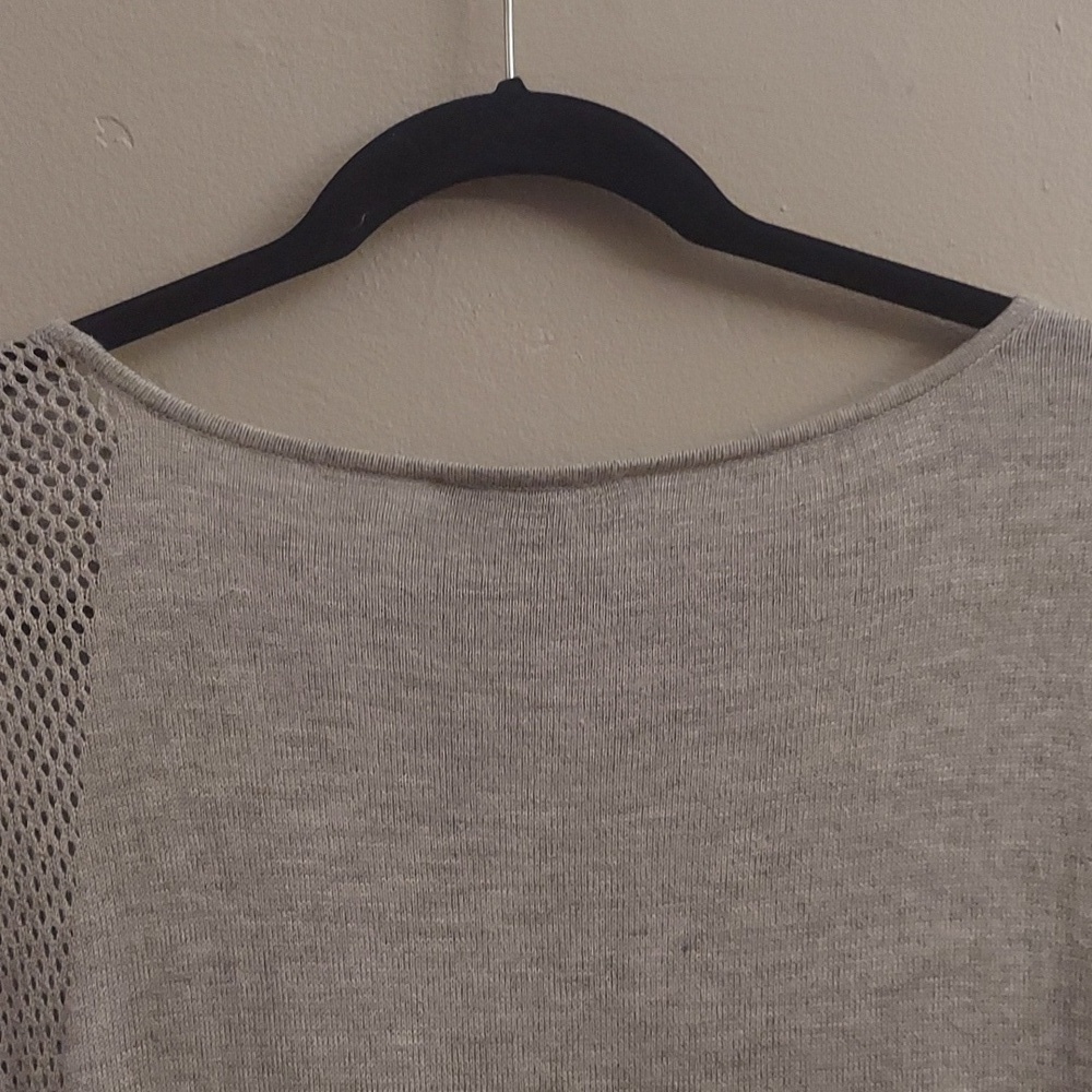 INC INTERNATIONAL CONCEPTS Light Grey Cashmere Blend Long Sleeve Tunic Sweater L - Picture 9 of 11